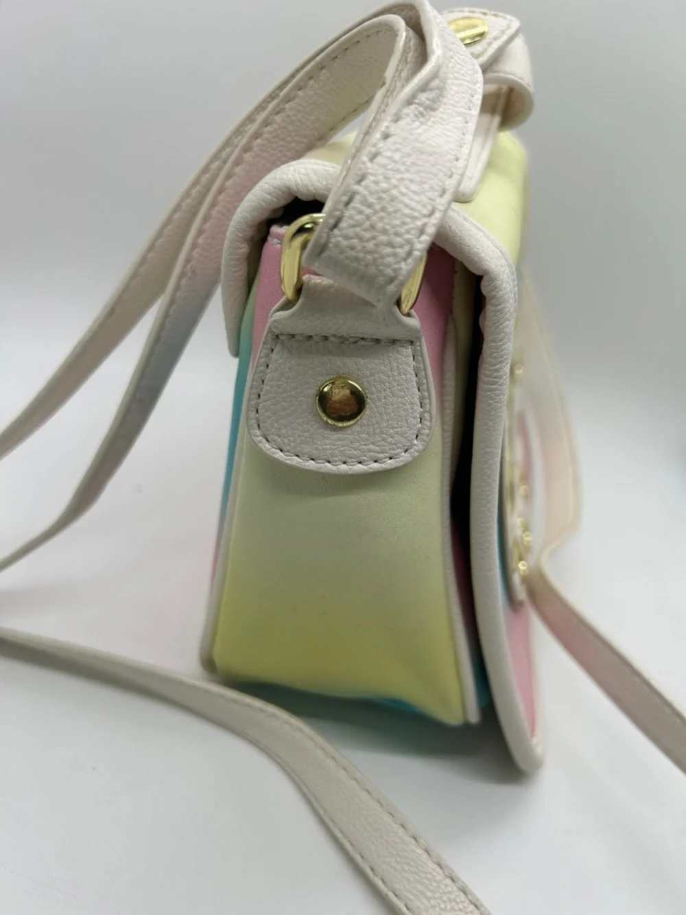 Betsey Johnson Cute Whimsical Pastel Rotary Dial Leather Crossbody Bag Purse 🌸🌸 - Picture 4 of 12